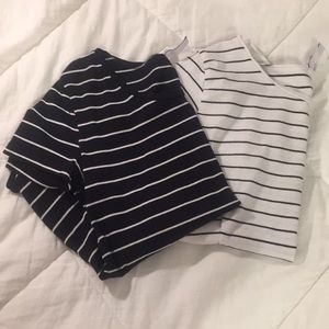 two h&m basic shirts (s&m)